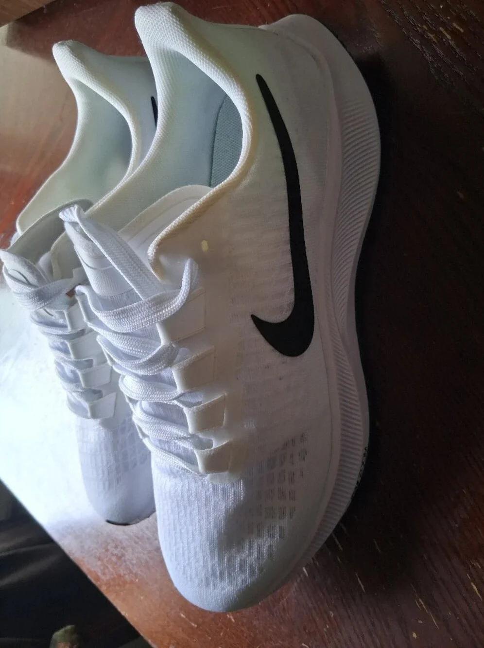 NWOB Nike Air Zoom Pegasus 37 White Running Shoes Athletic Sneakers US 11
